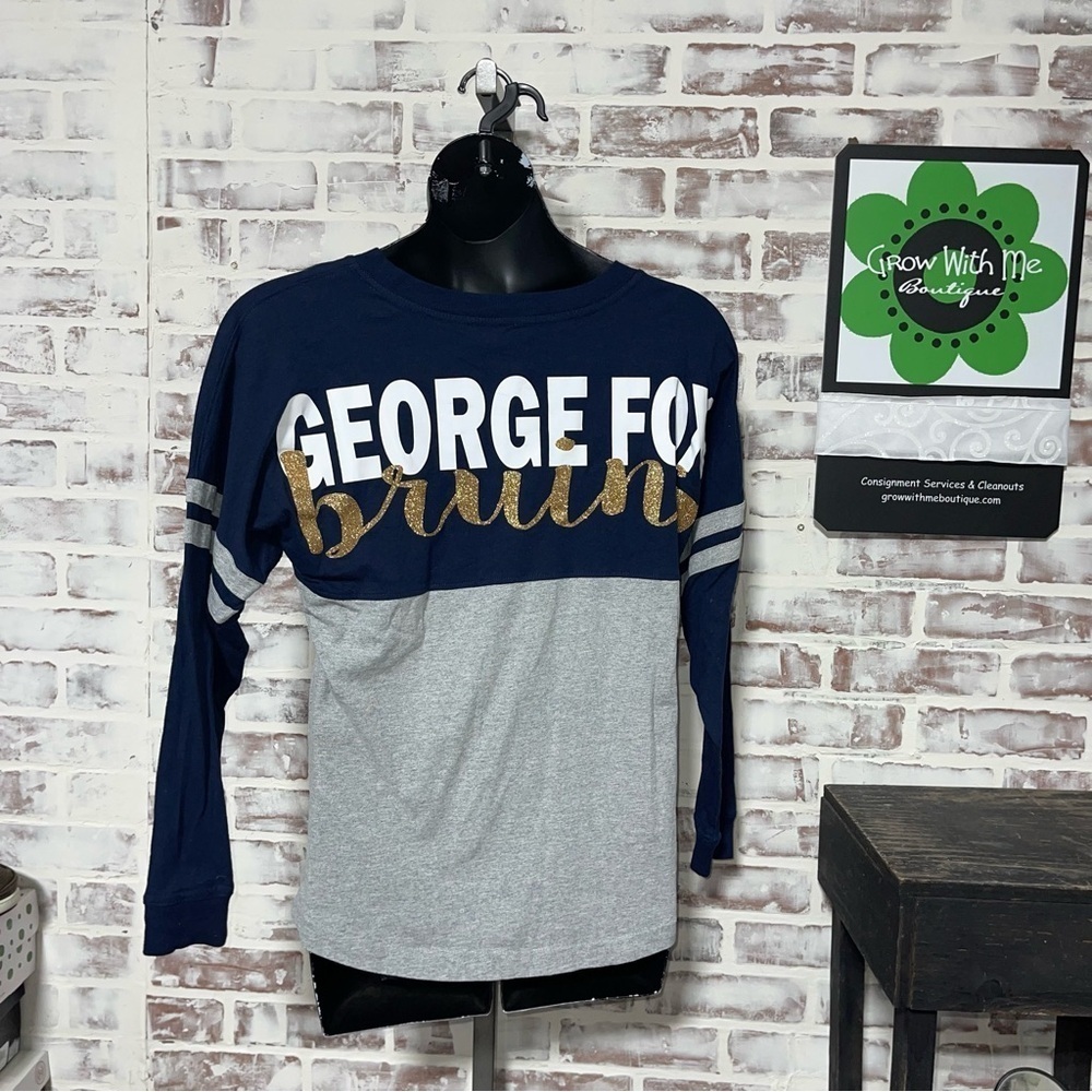 Boxercraft Navy and Gray George Fox Bruins Women's Top